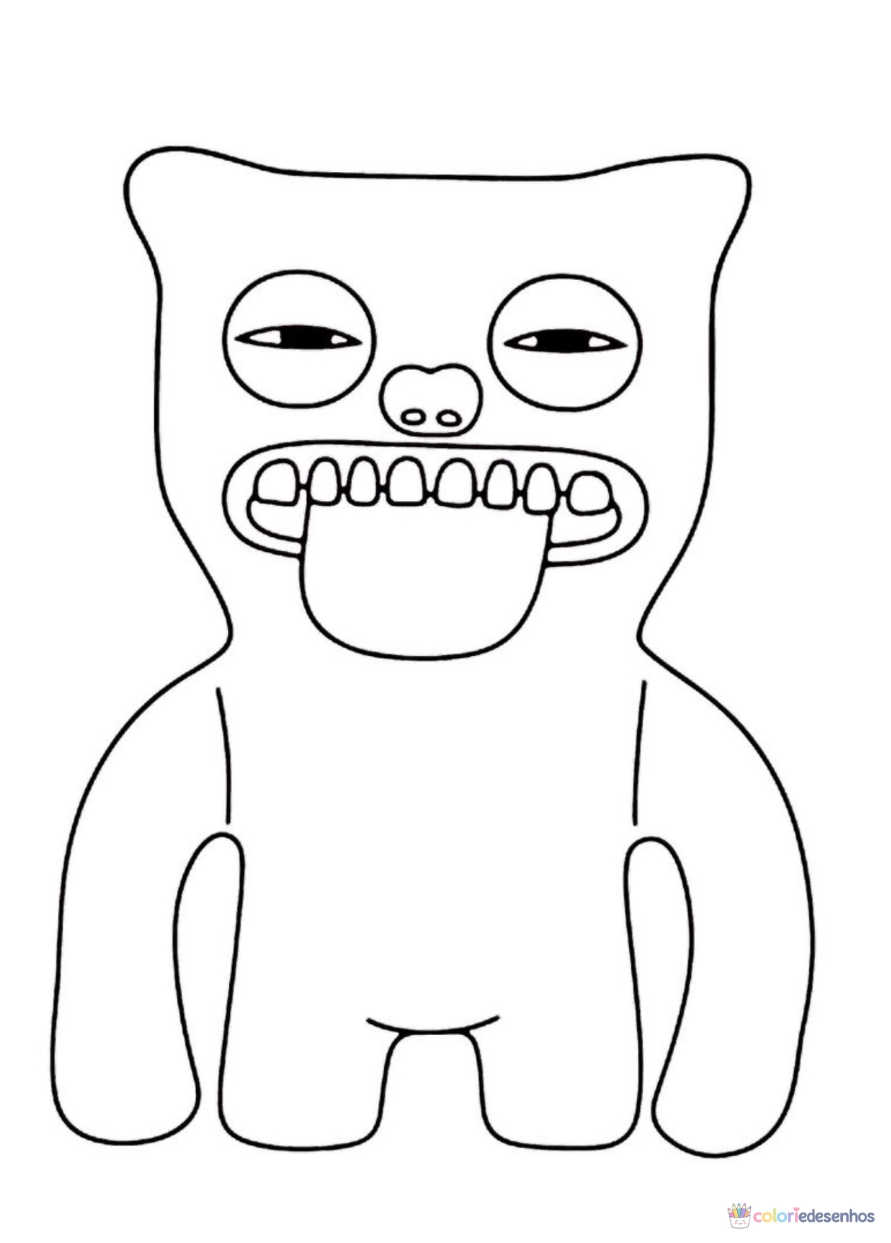 Fugglers para imprimir e colorir para colorir