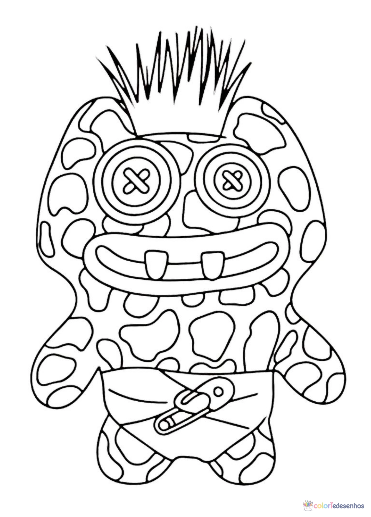 Fugglers para imprimir e colorir para colorir