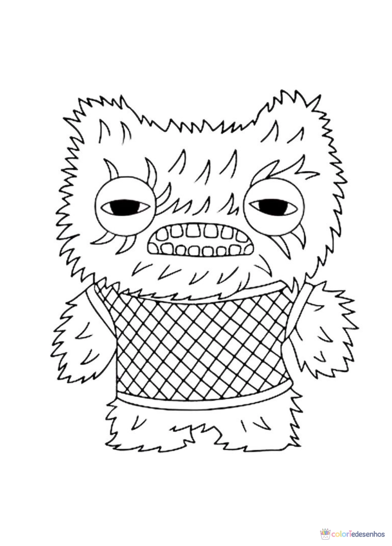 Fugglers para imprimir e colorir para colorir