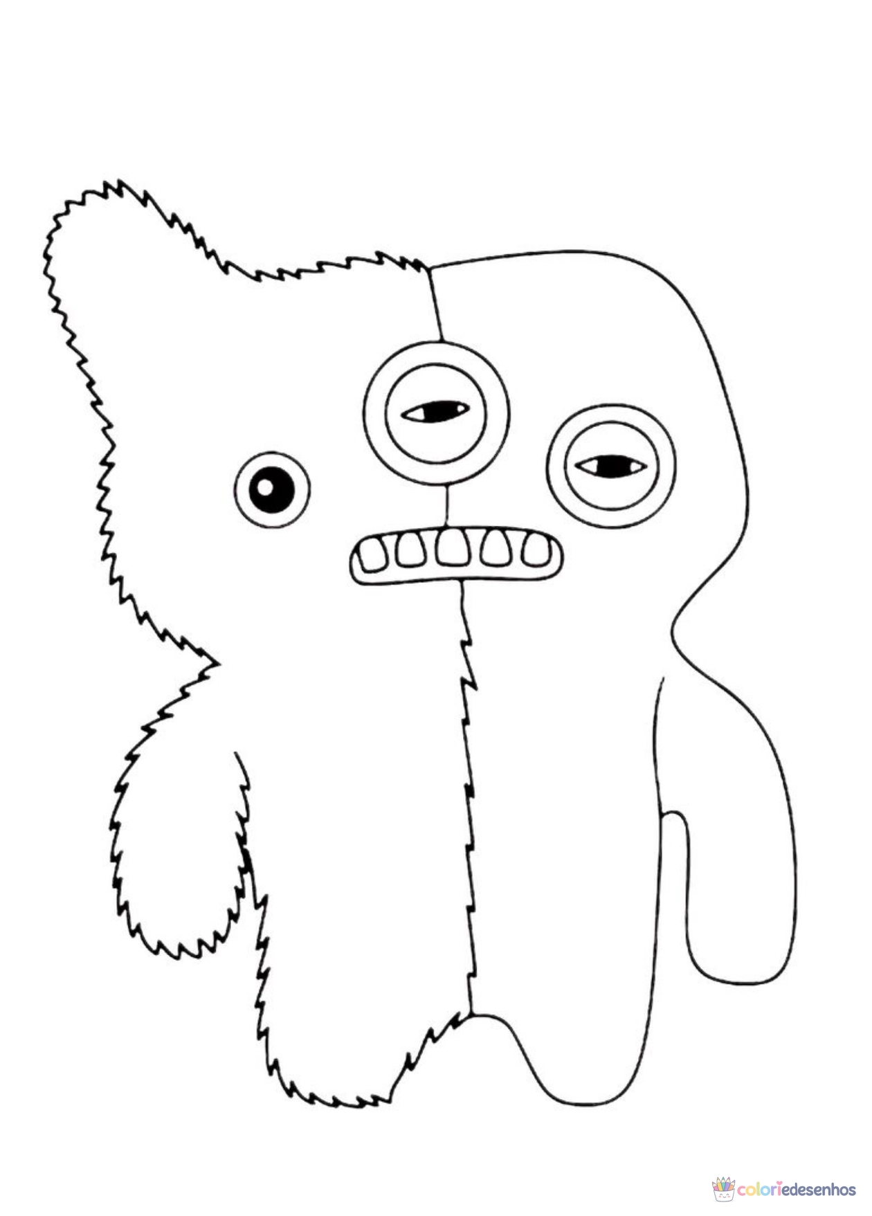 Fugglers para imprimir e colorir para colorir