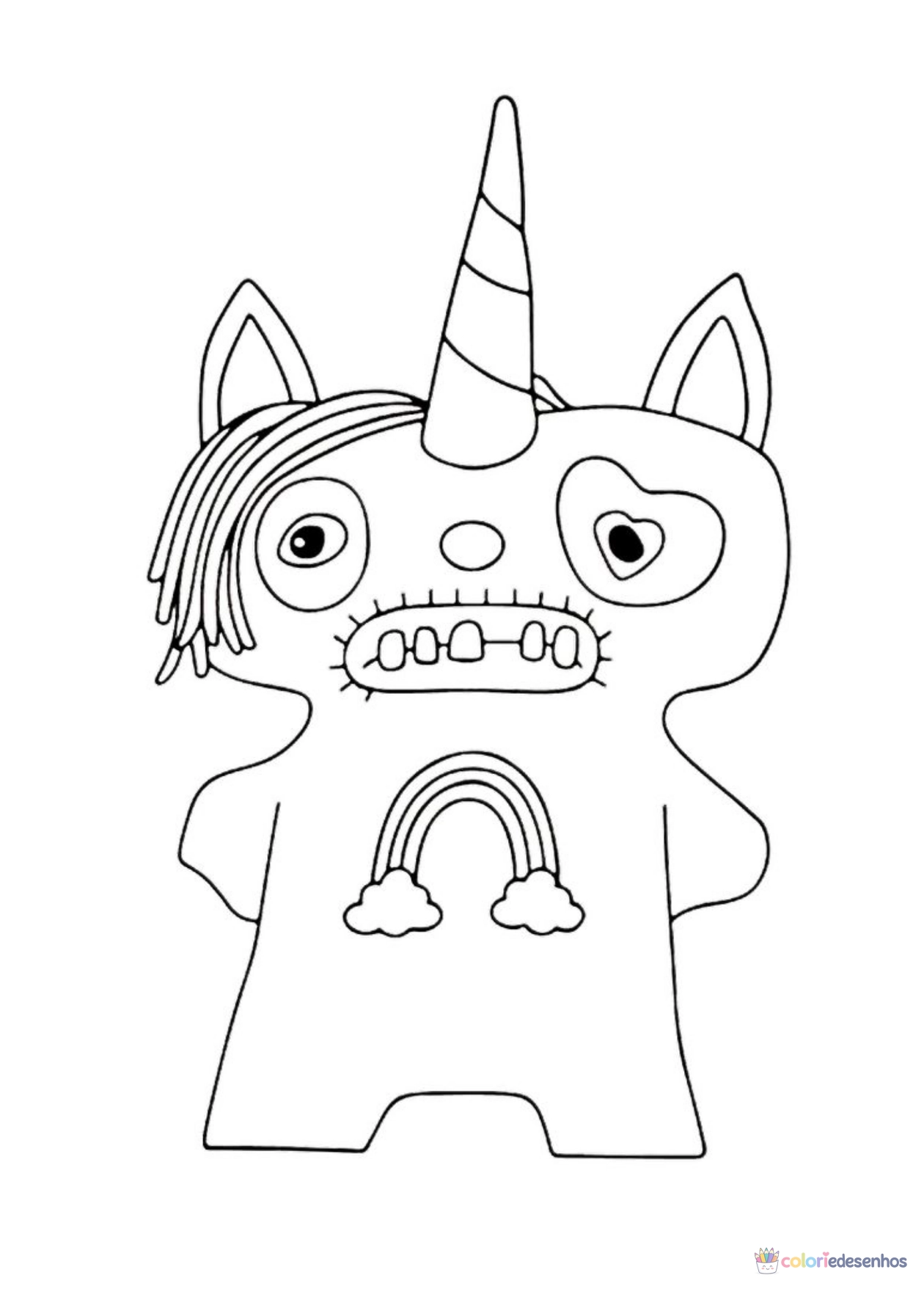 Fugglers para imprimir e colorir para colorir