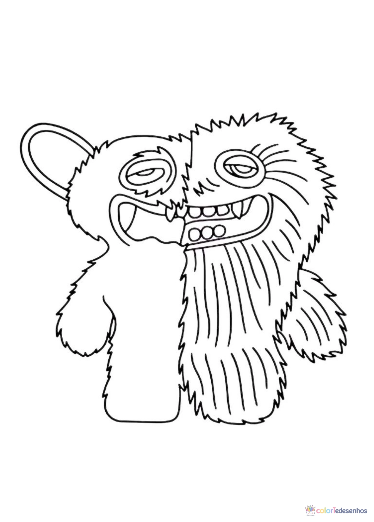 Fugglers para imprimir e colorir para colorir