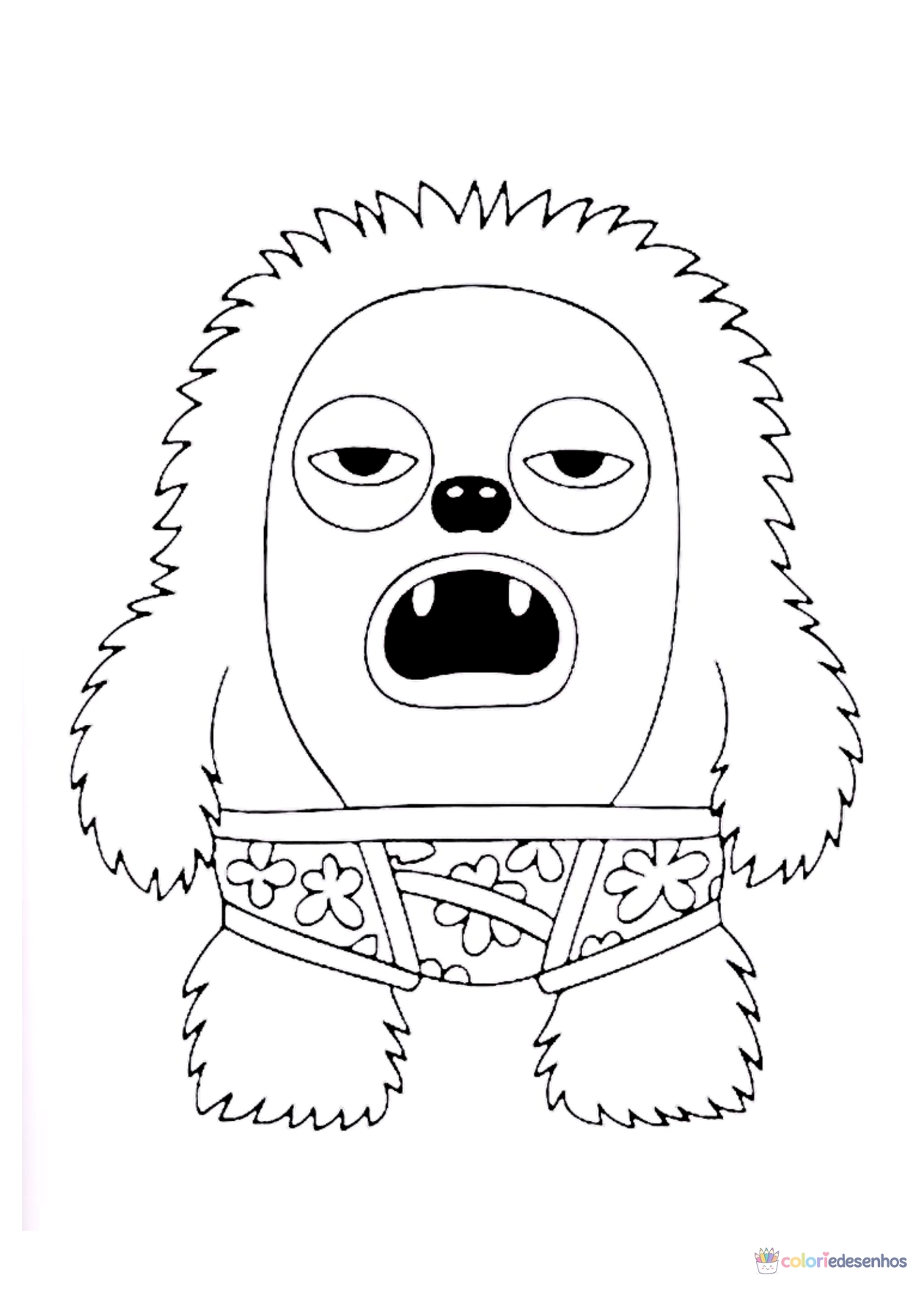 Fugglers para imprimir e colorir para colorir