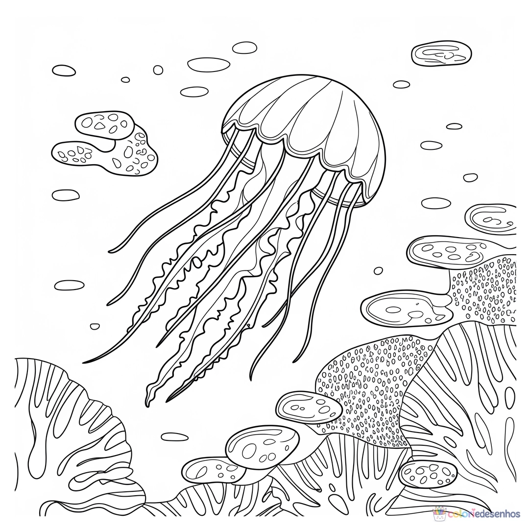 Fundo do Mar para colorir