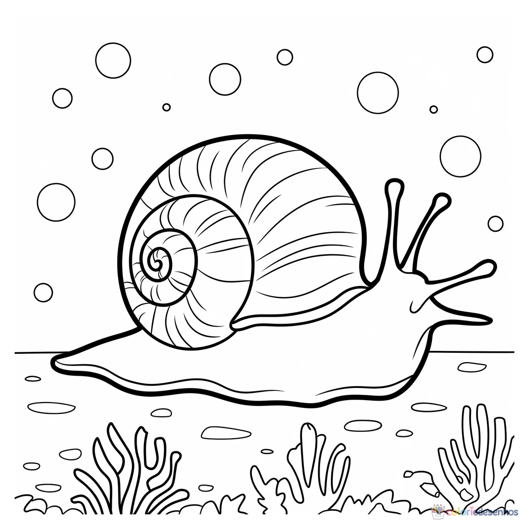 Fundo do Mar para colorir