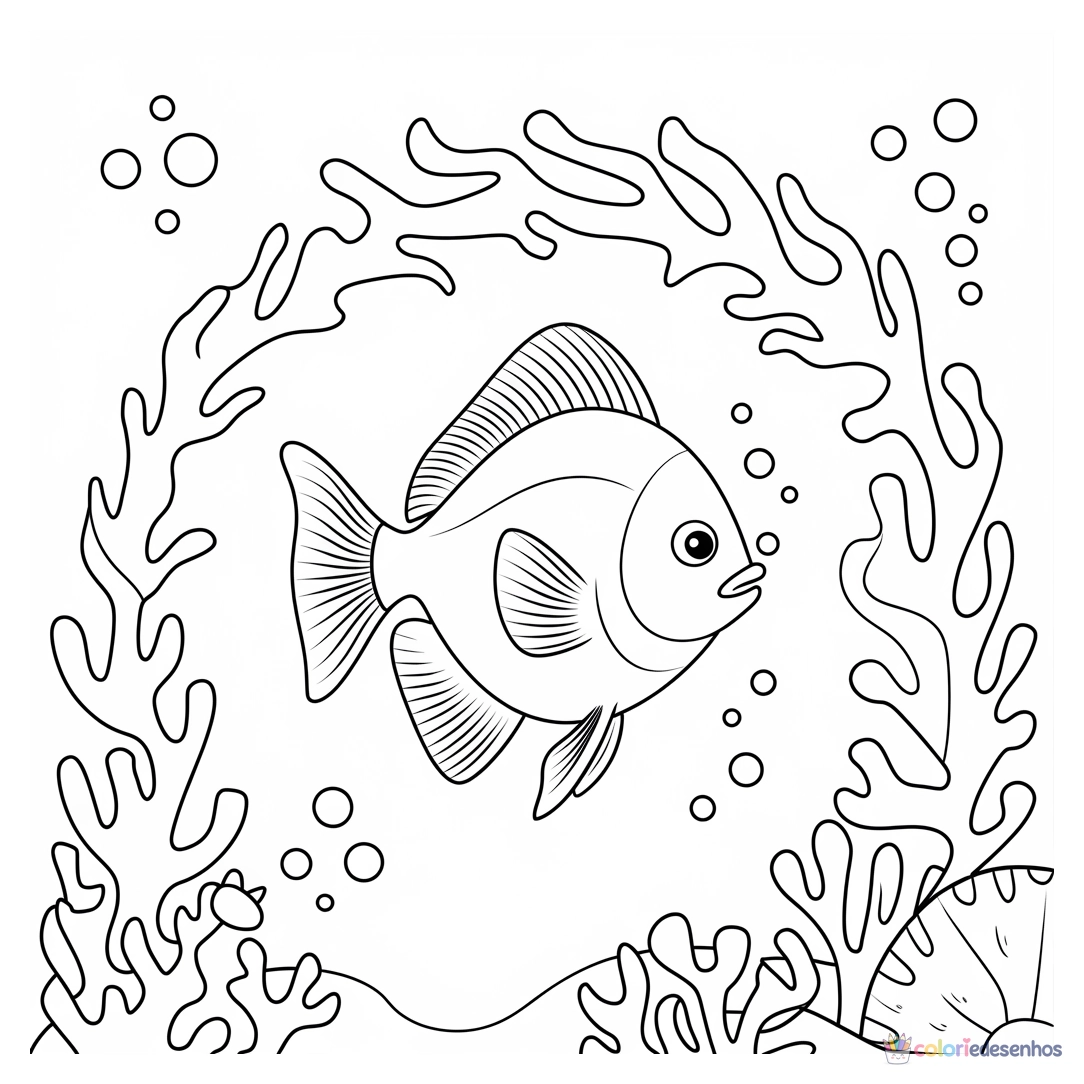 Fundo do Mar para colorir