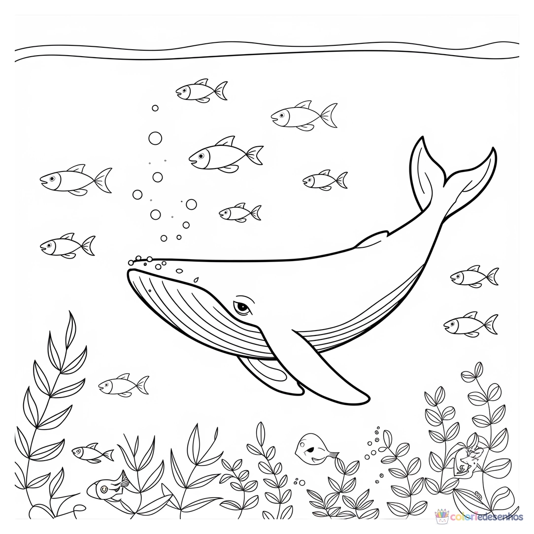 Fundo do Mar para colorir