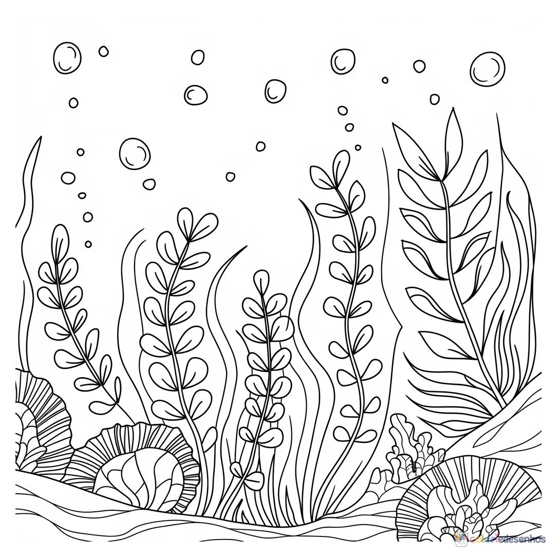Fundo do Mar para colorir
