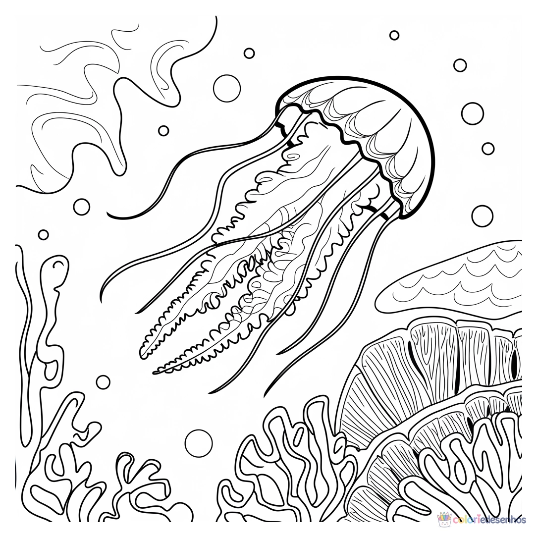 Fundo do Mar para colorir