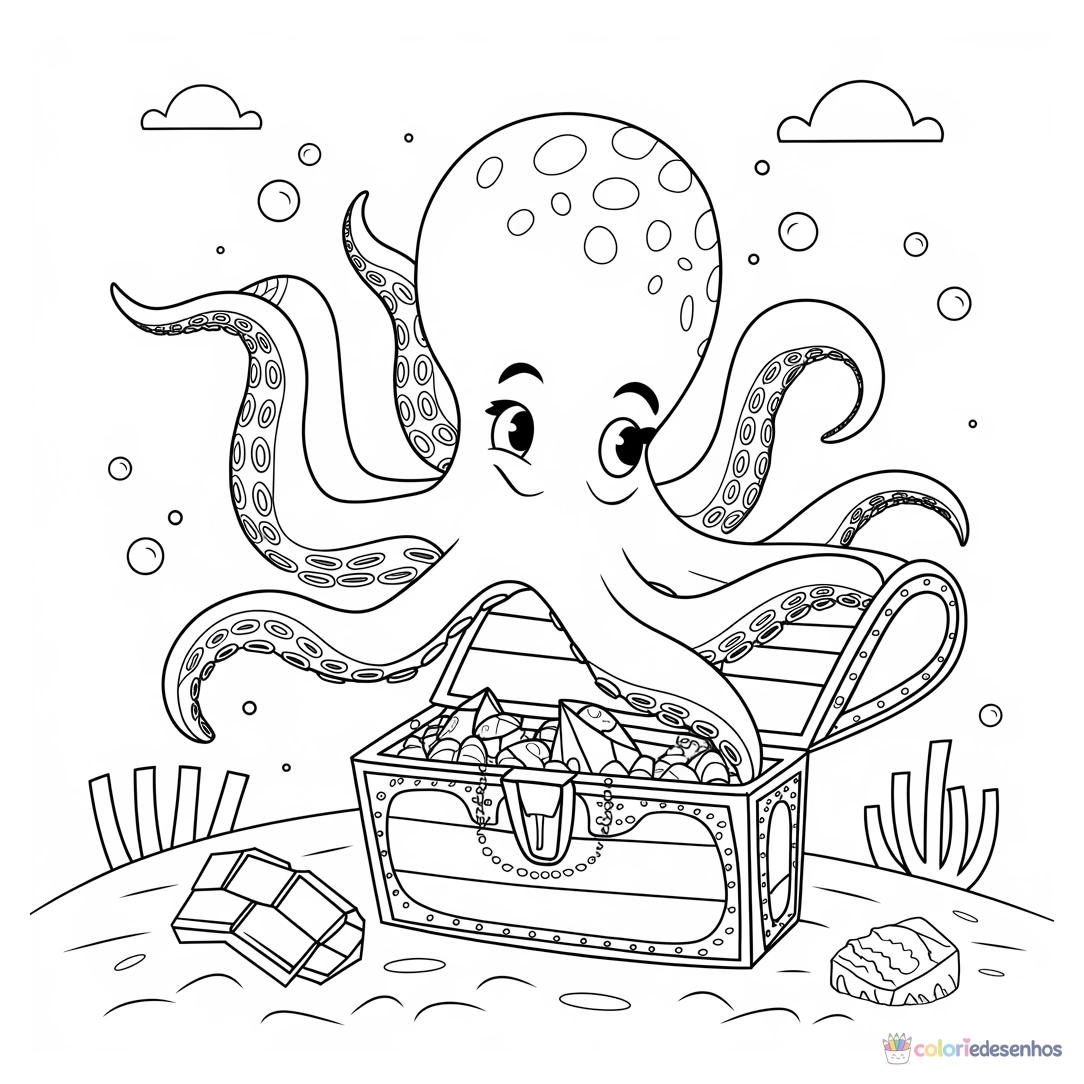 Fundo do Mar para colorir