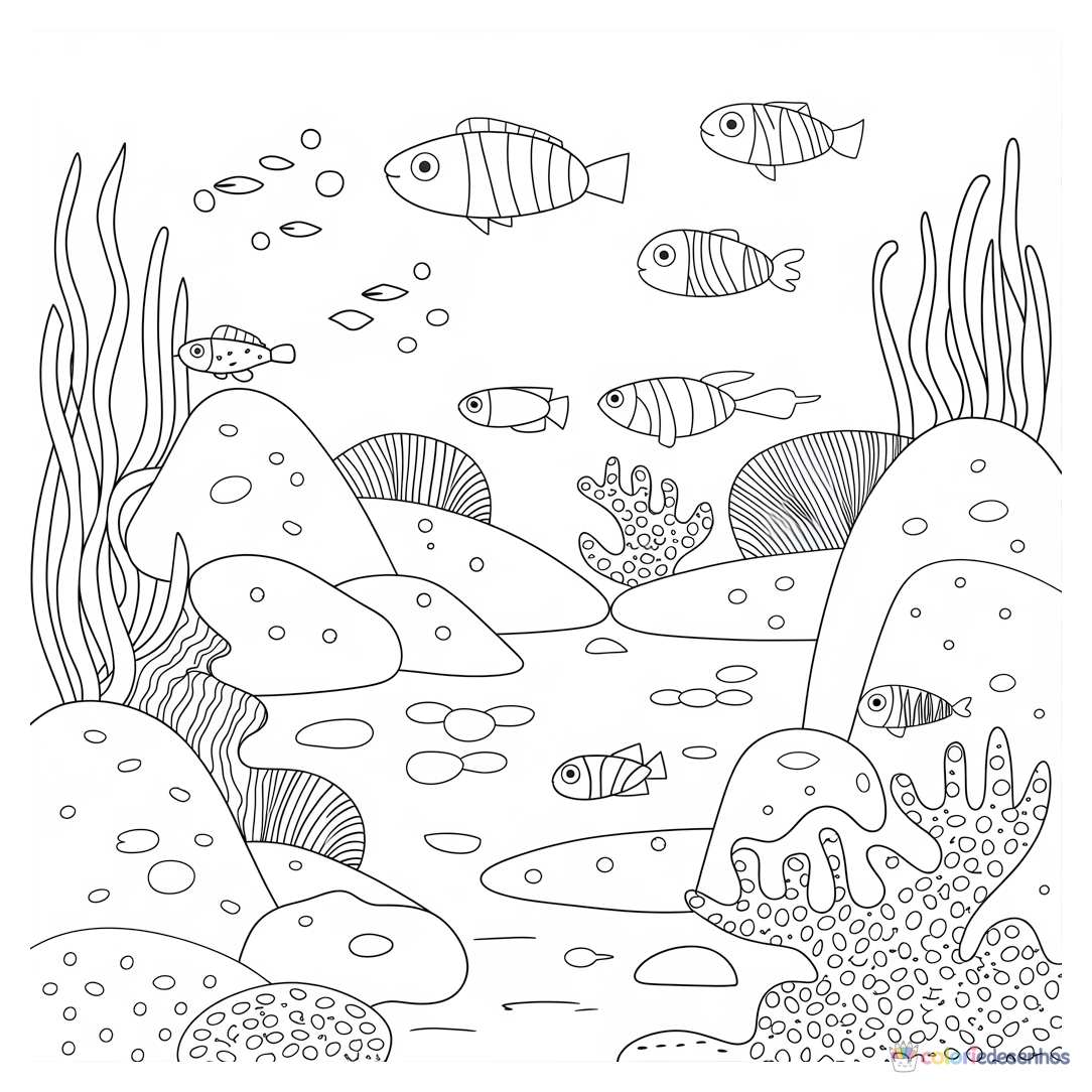 Fundo do Mar para colorir