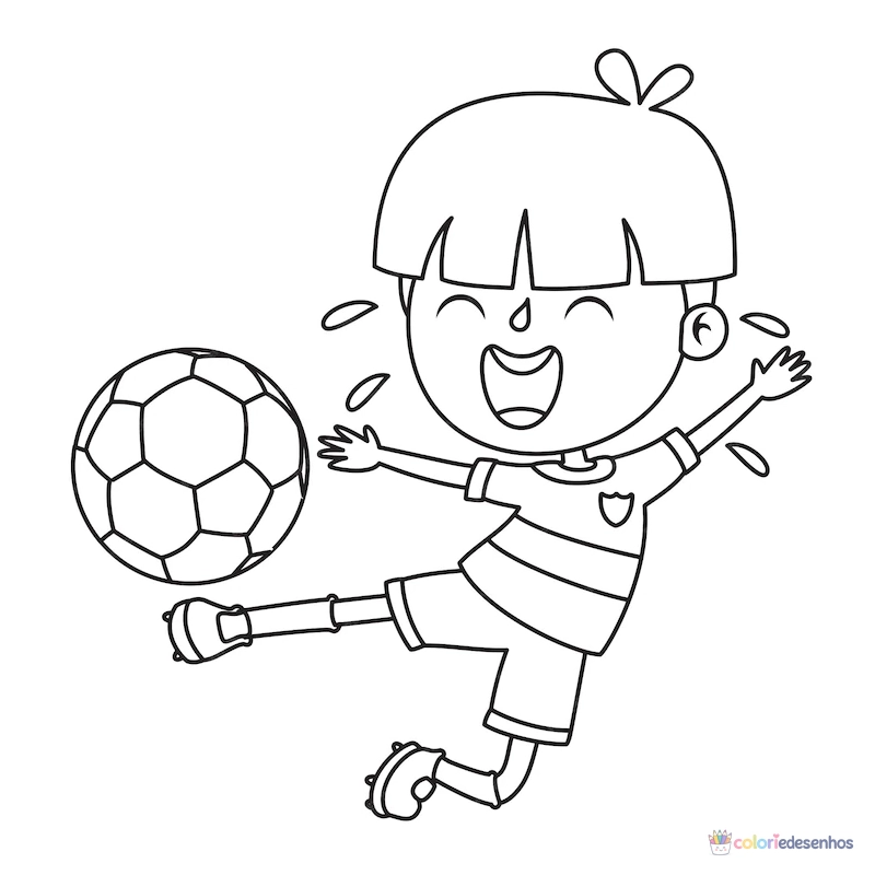 Futebol para colorir