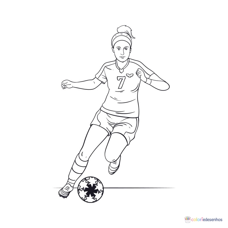 Futebol para colorir