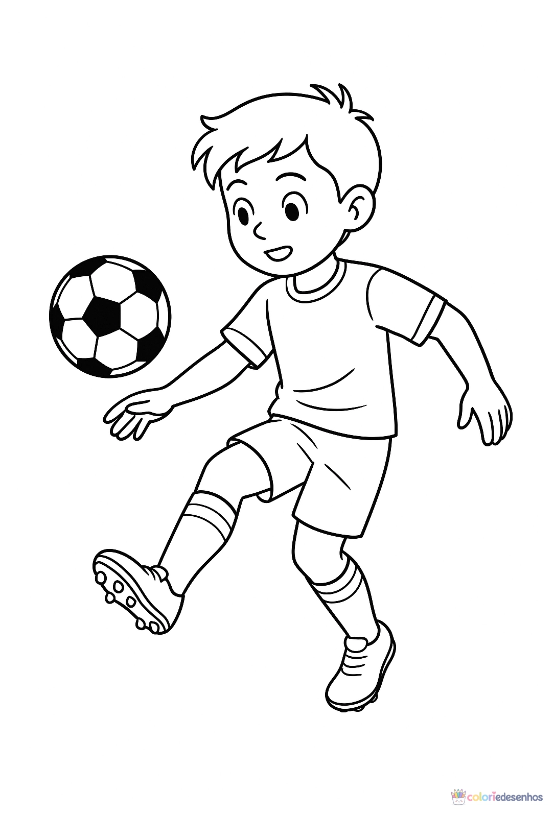 Futebol para colorir