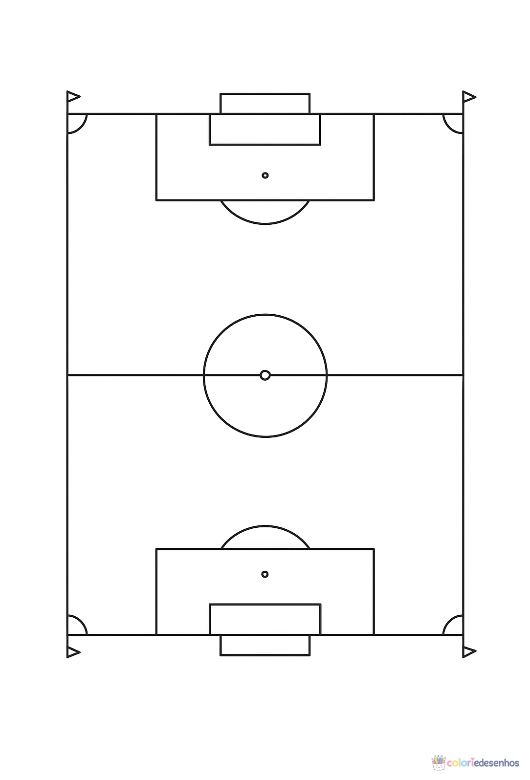 Futebol para colorir