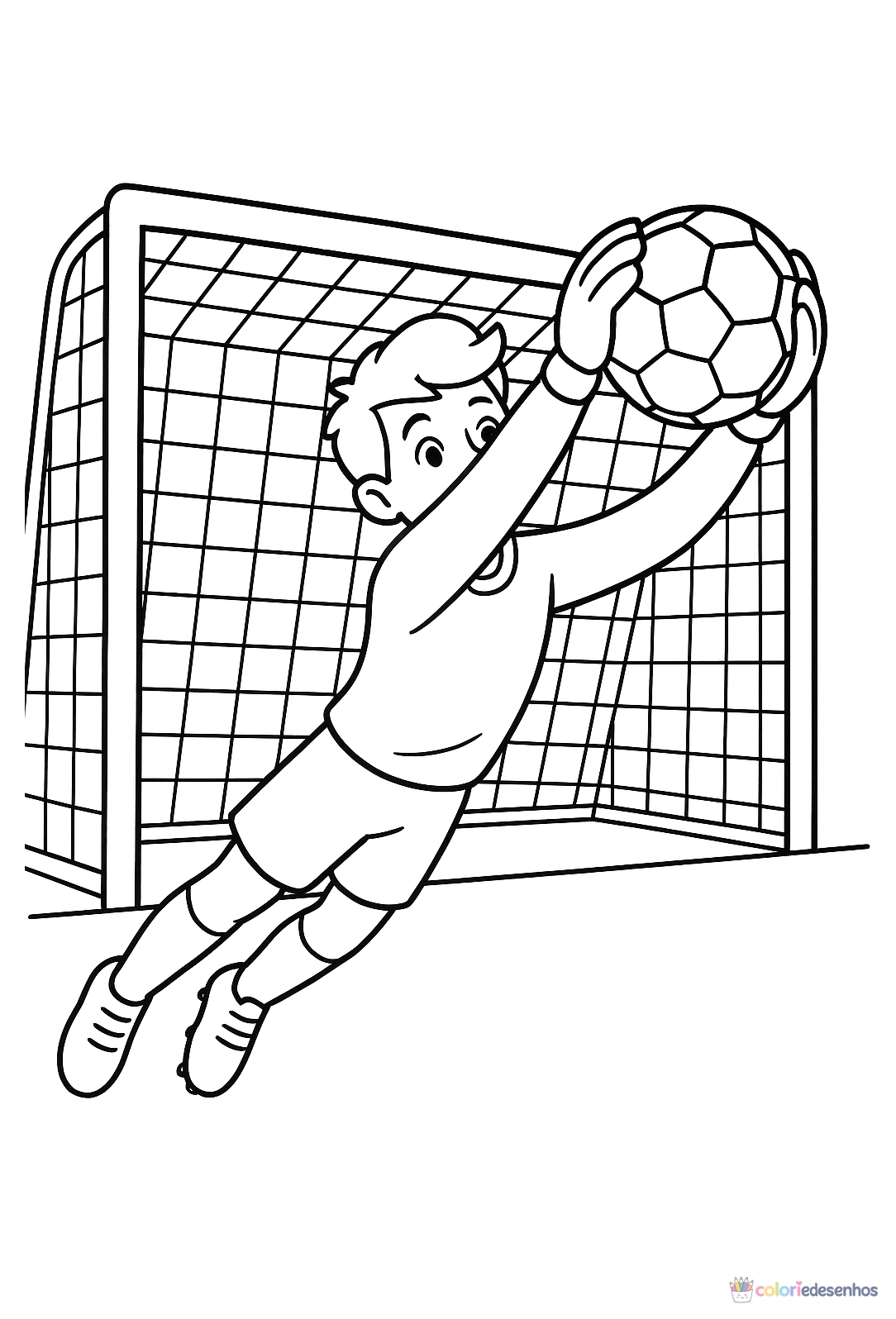 Futebol para colorir