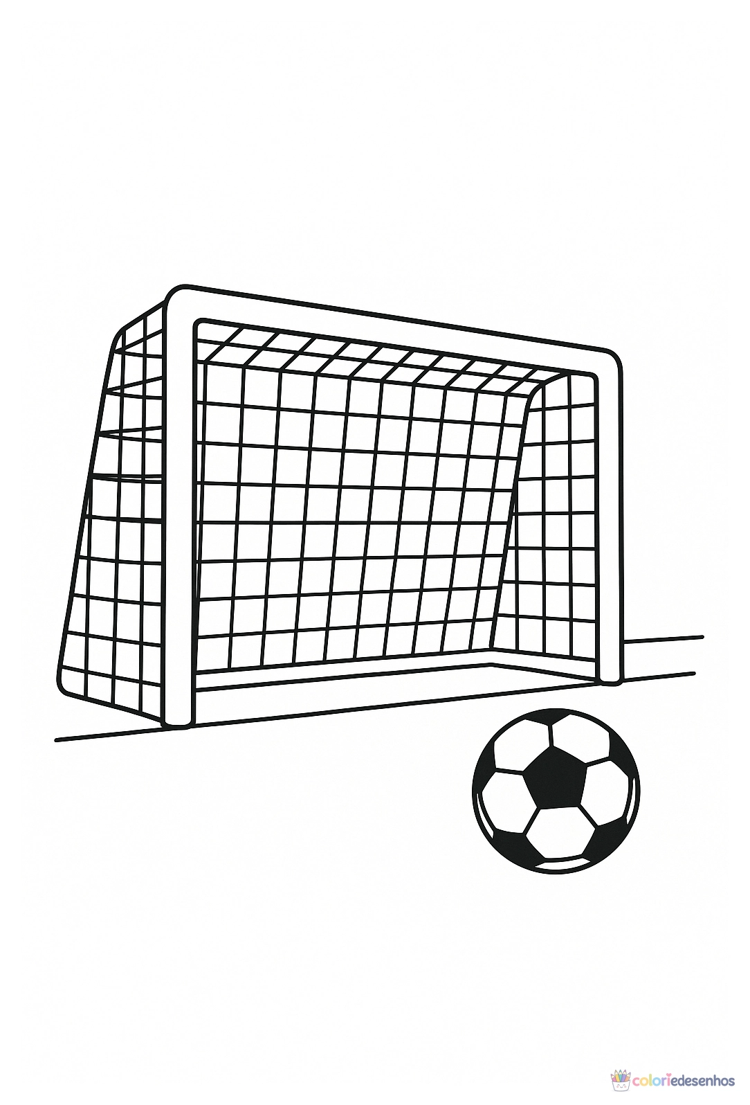 Futebol para colorir