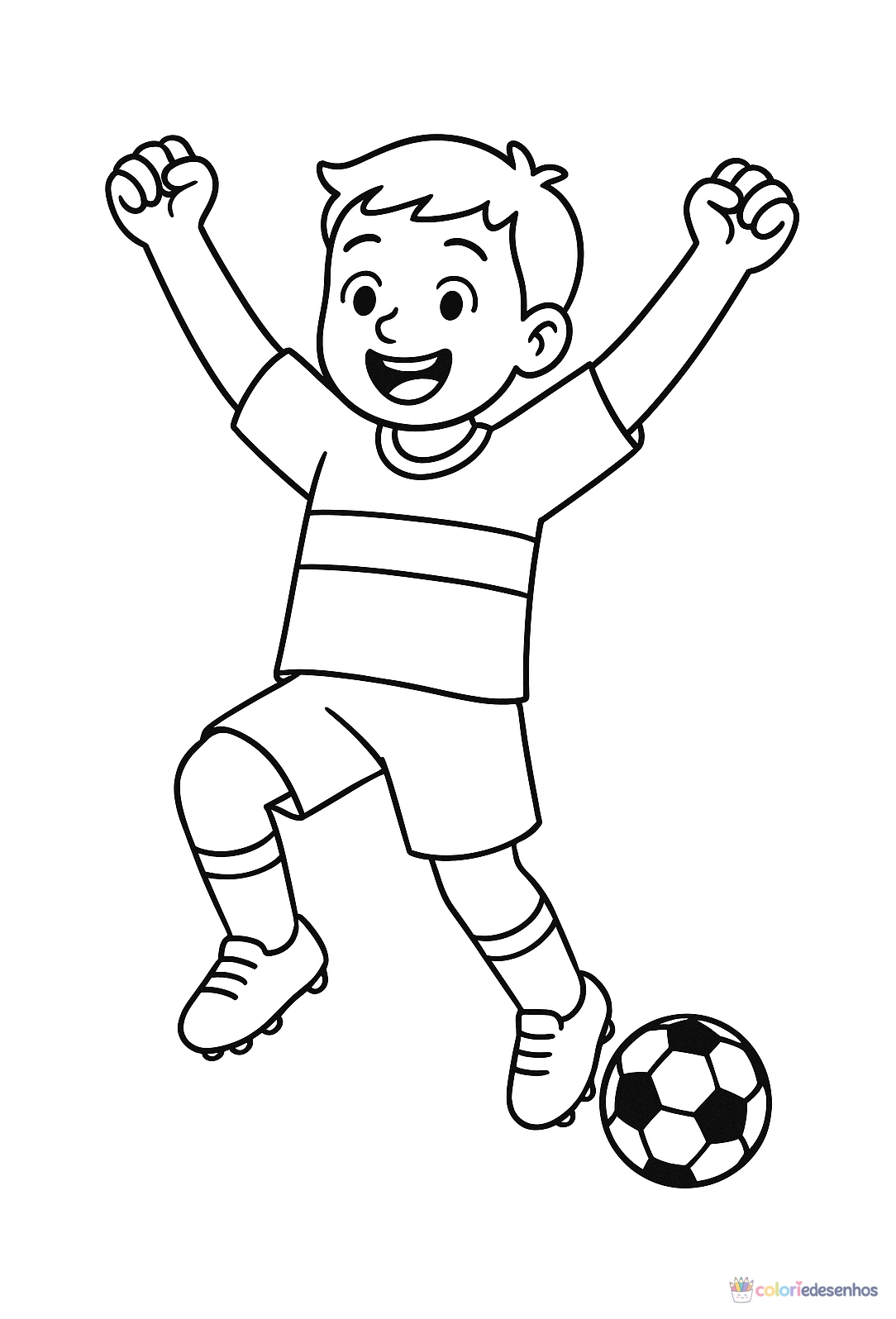 Futebol para colorir