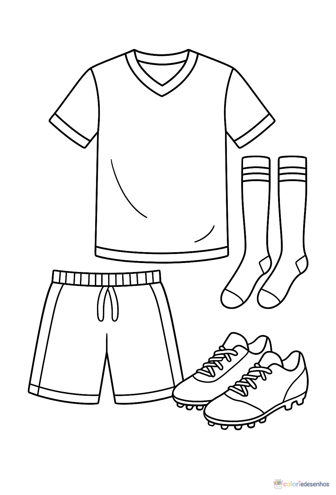 Futebol para colorir