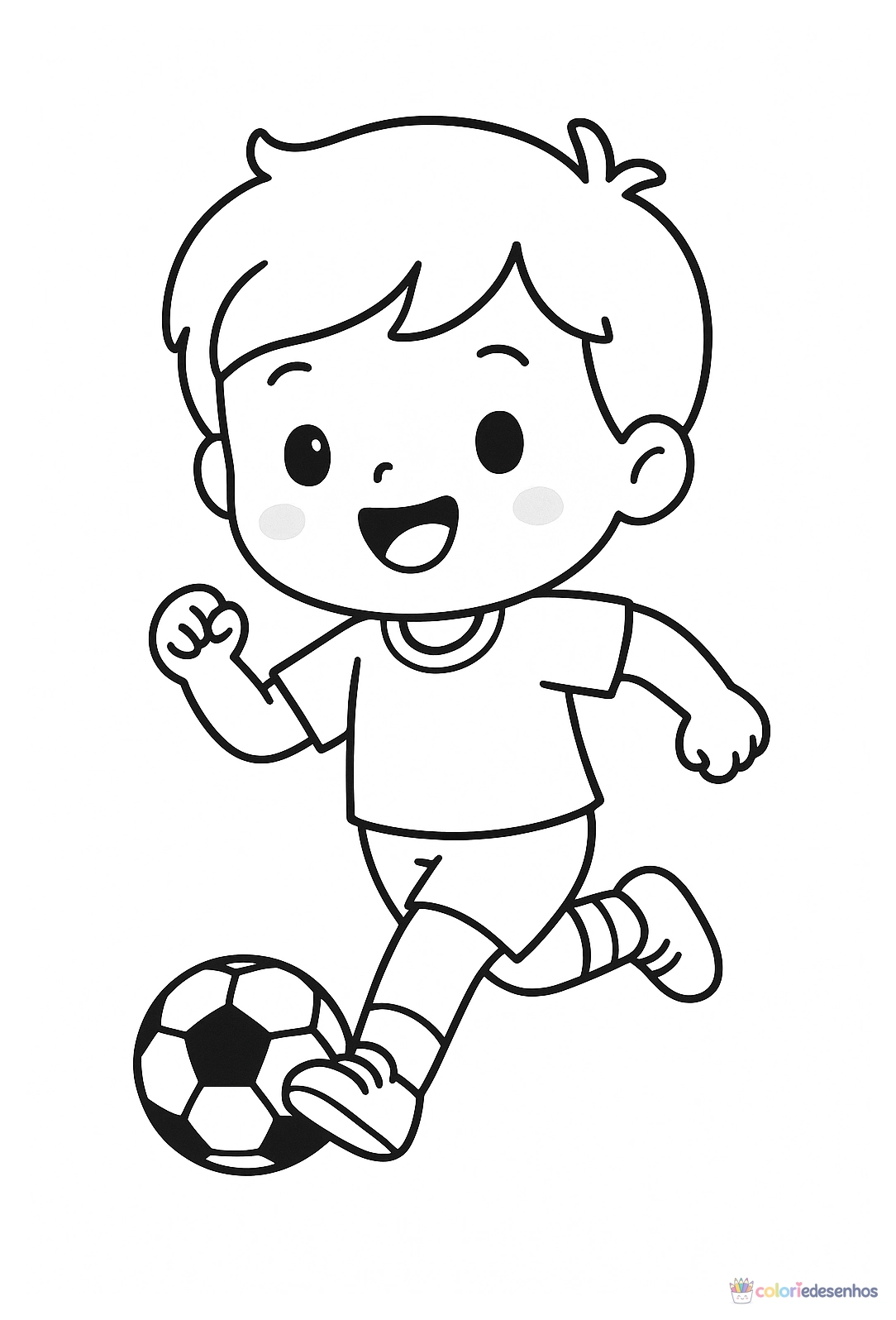 Futebol para colorir