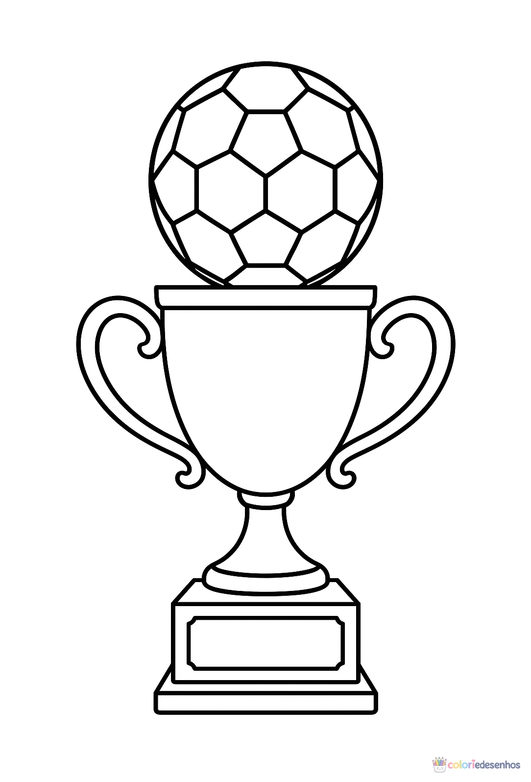 Futebol para colorir
