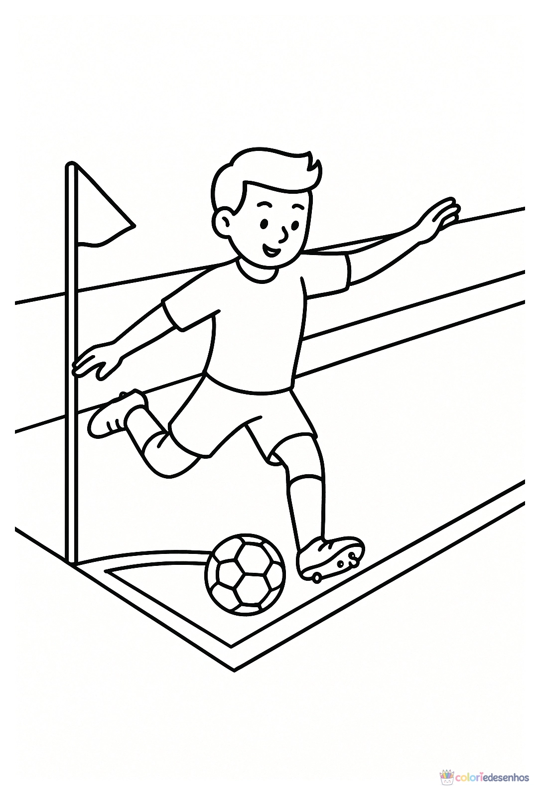 Futebol para colorir