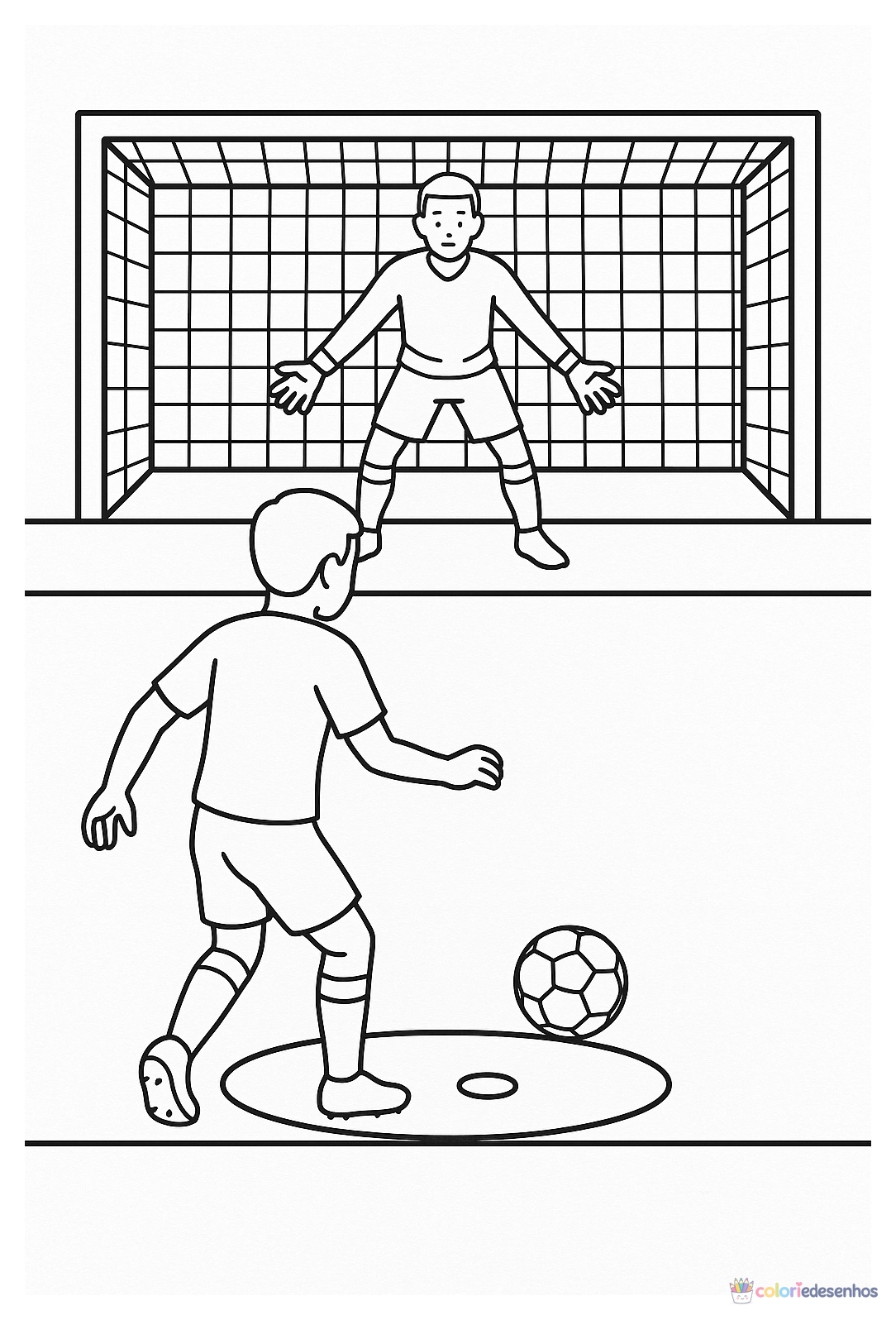 Futebol para colorir