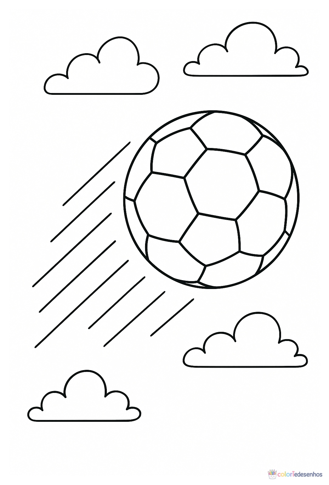 Futebol para colorir