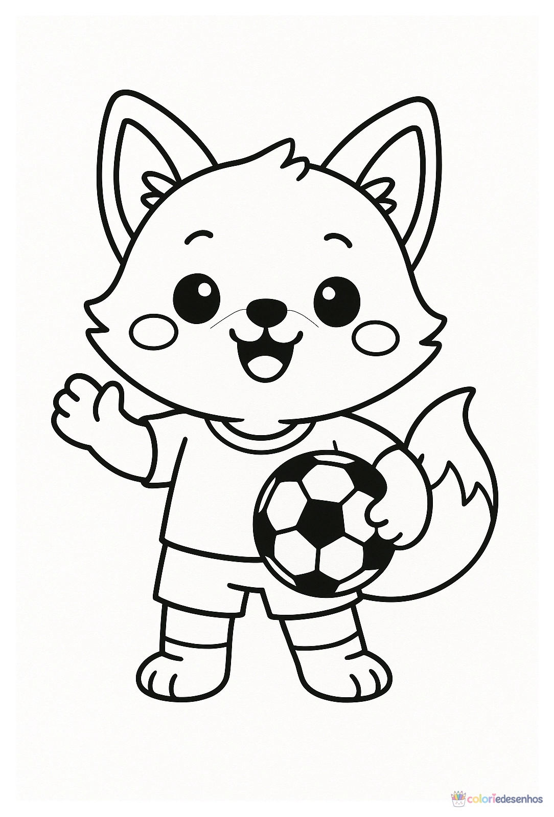 Futebol para colorir