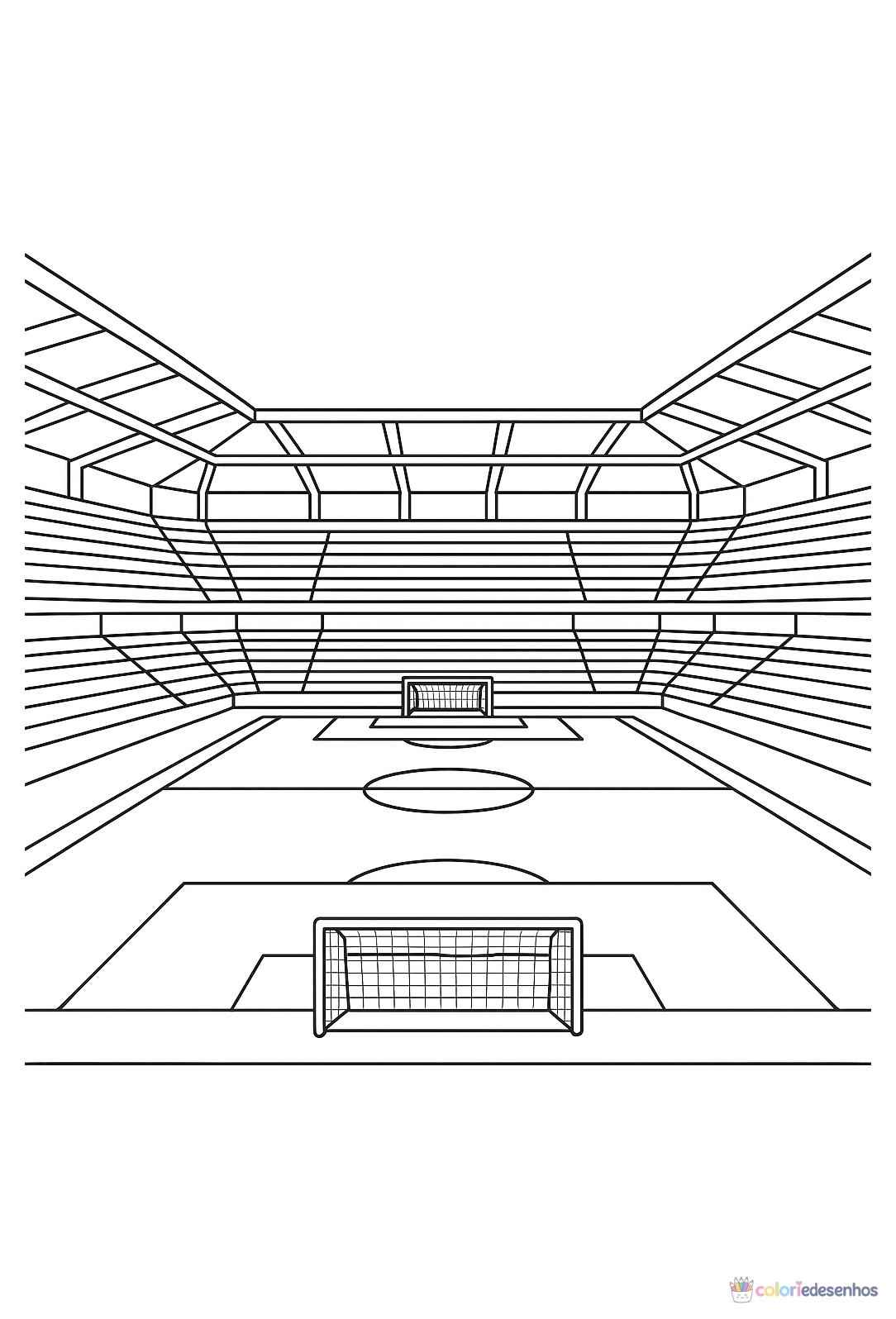Futebol para colorir