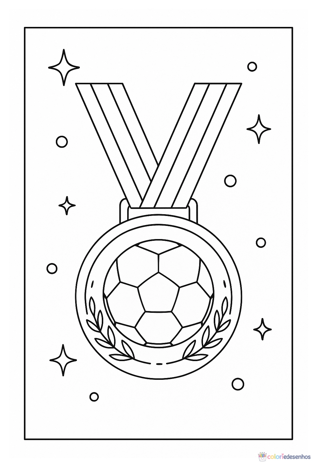 Futebol para colorir