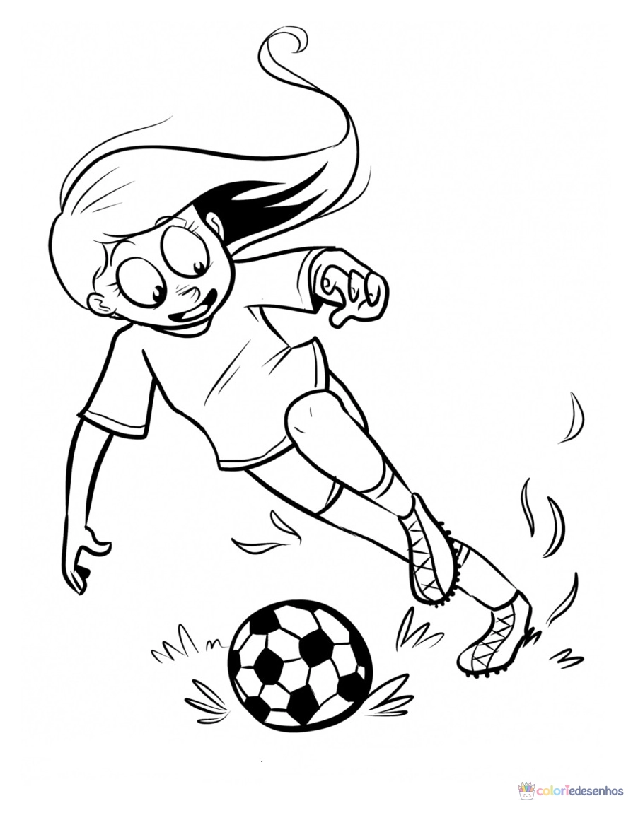 Desenhos de Futebol para colorir