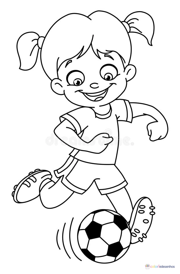 Futebol para colorir