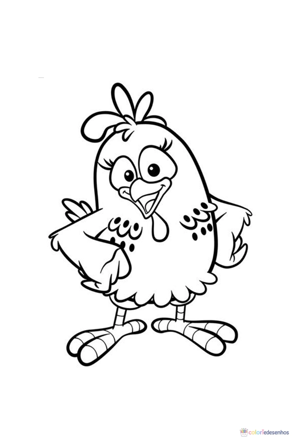 Galinha Pintadinha para colorir