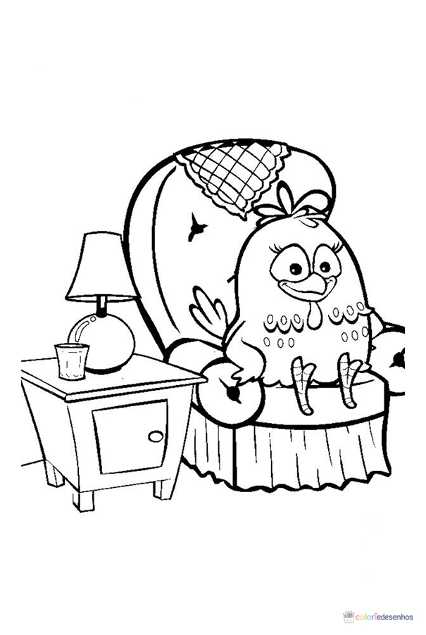 Galinha Pintadinha para colorir