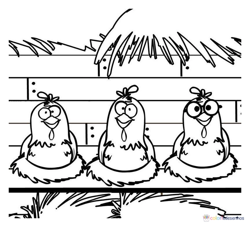 Galinha Pintadinha para colorir