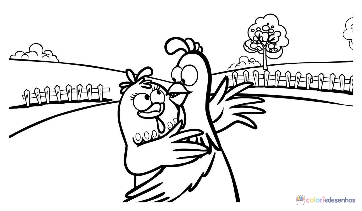 Galinha Pintadinha para colorir