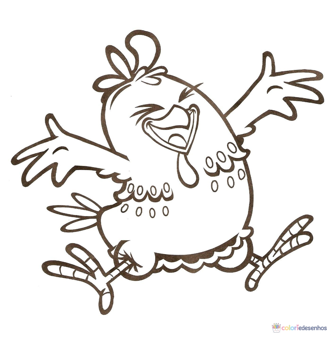 Galinha Pintadinha para colorir