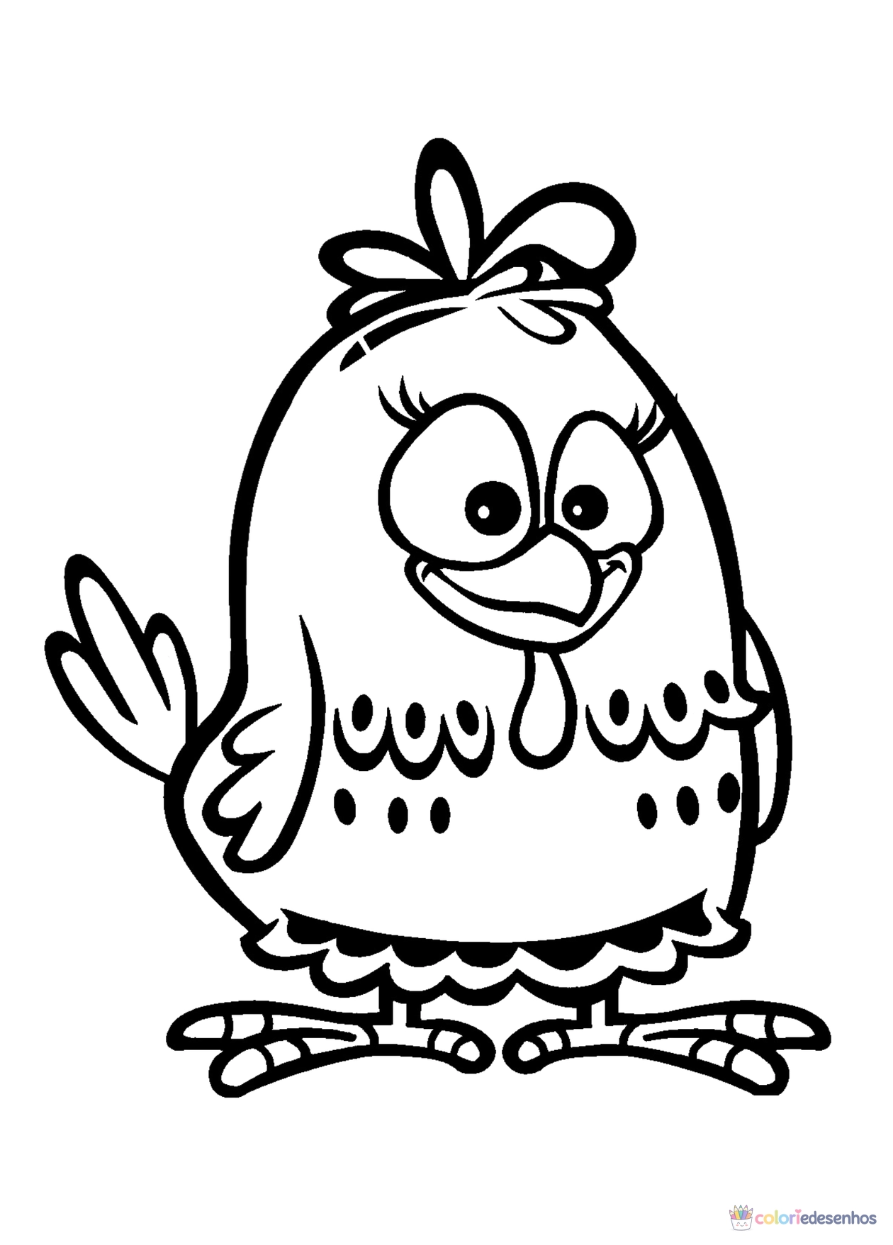Galinha Pintadinha para colorir