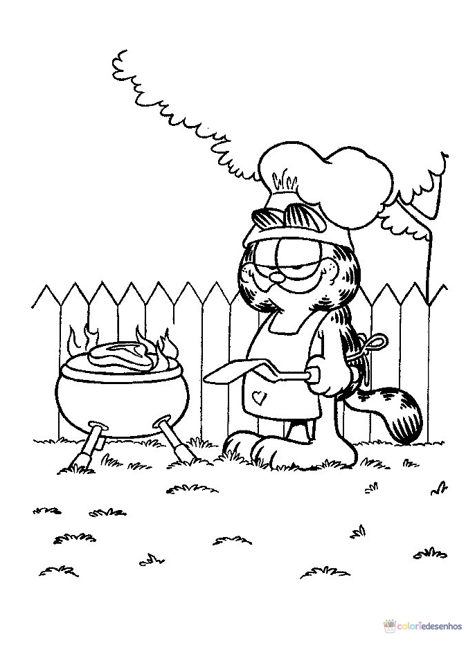 Garfield para colorir