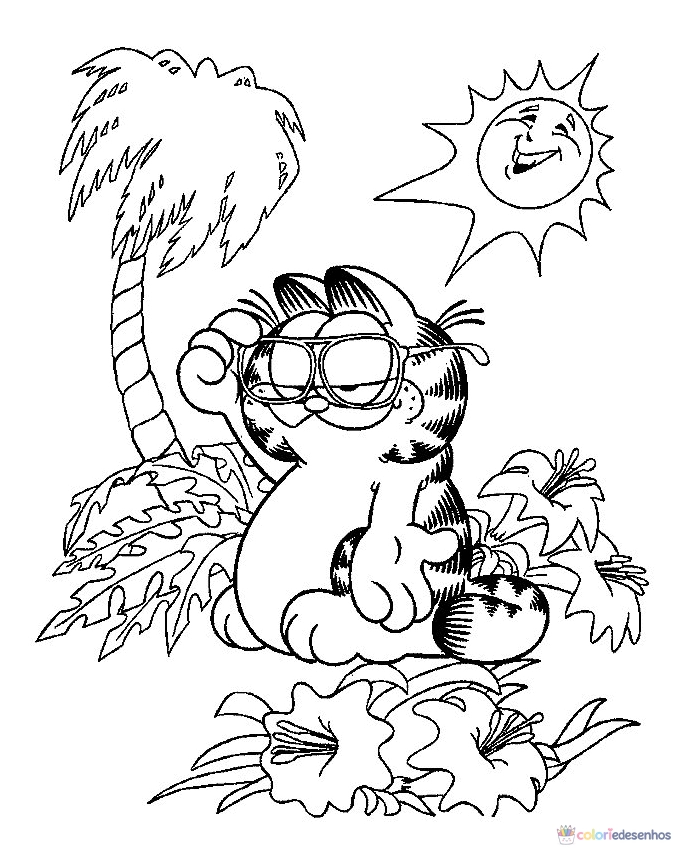 Garfield para colorir