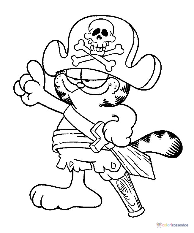 Garfield para colorir