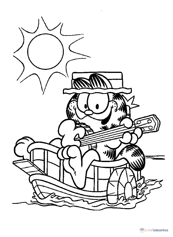 Garfield para colorir