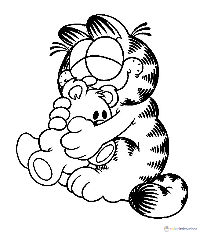 Garfield para colorir