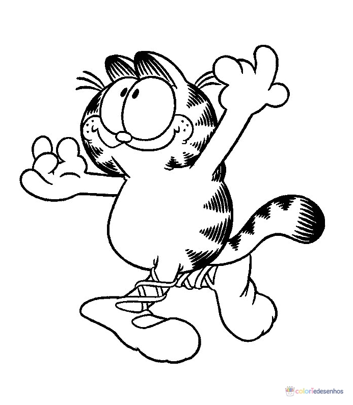 Garfield para colorir