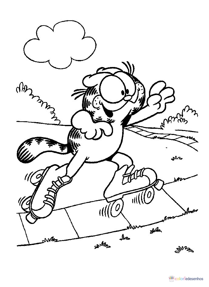 Garfield para colorir