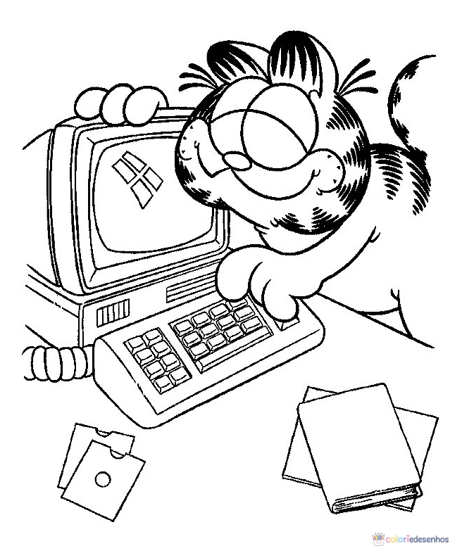 Garfield para colorir