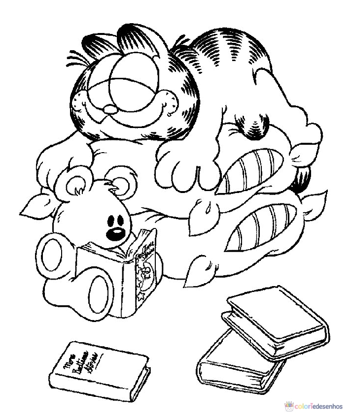 Garfield para colorir