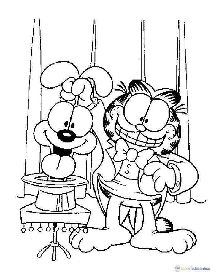 Garfield para colorir