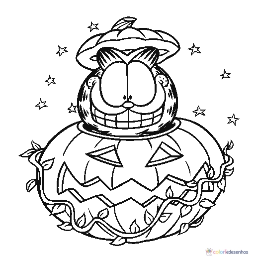 Garfield para colorir